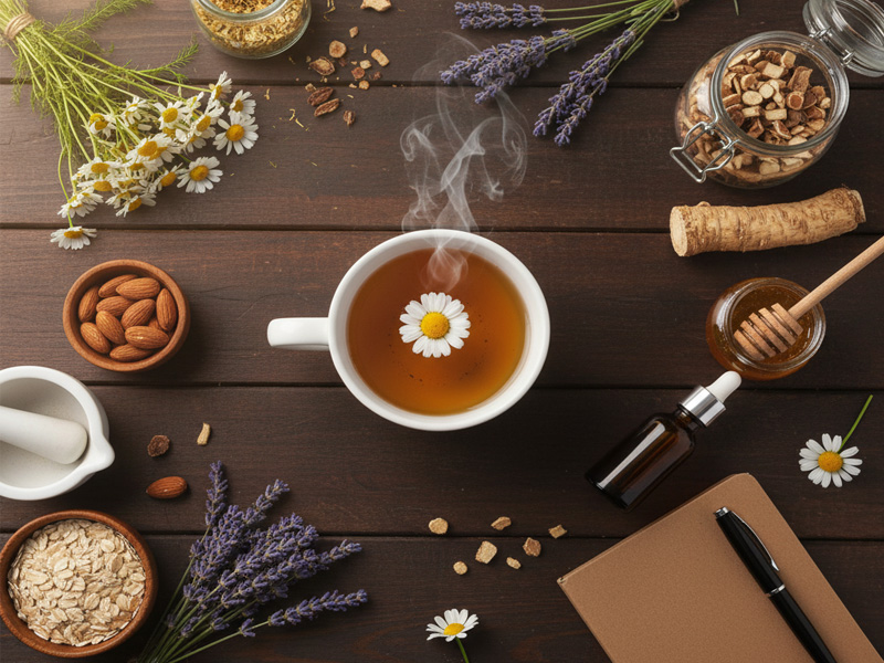 نقش گیاهان دارویی آرام‌بخش (بابونه، سنبل‌الطیب) در خواب