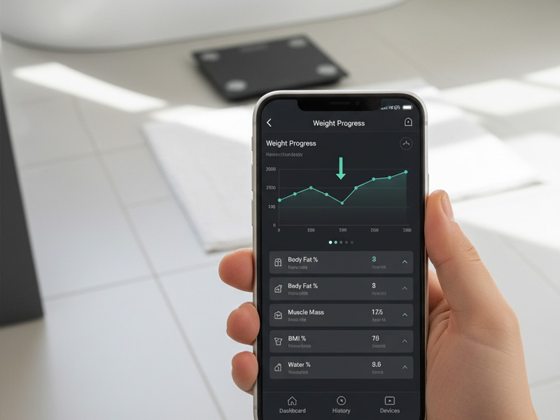 ترازوهای هوشمند با قابلیت اتصال به اپلیکیشن: تحلیل دادهها ترازوهای هوشمند با قابلیت اتصال به اپلیکیشن: تحلیل دادهها