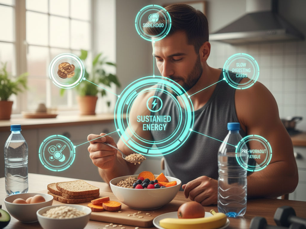 نقش کربوهیدرات‌های دیرهضم قبل از تمرین طولانی