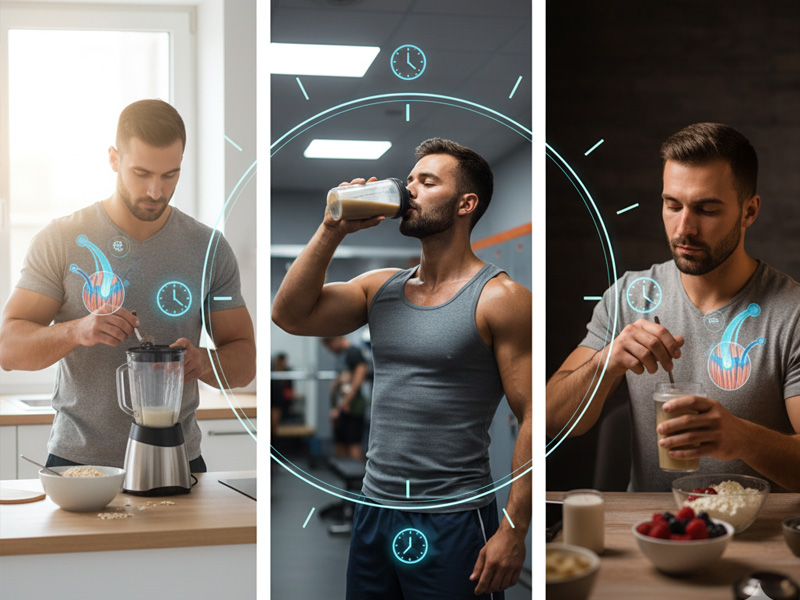 بهترین زمان برای مصرف مکملهای پروتئینی بهترین زمان برای مصرف مکملهای پروتئینی