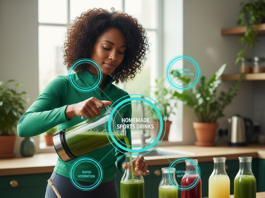 نوشیدنی‌های ورزشی خانگی