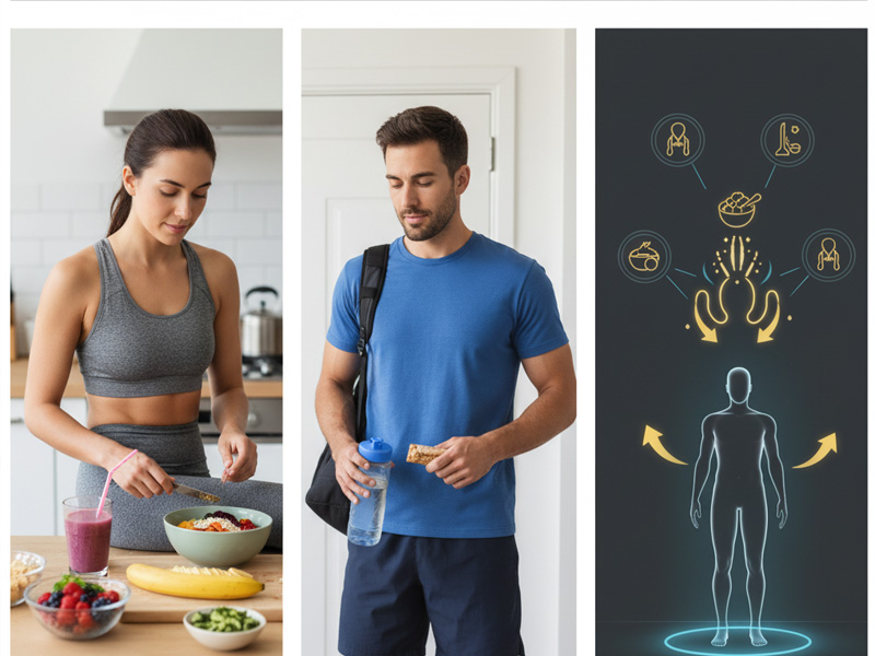 تغذیه قبل از فعالیتهای بدنی روزمره تغذیه قبل از فعالیتهای بدنی روزمره