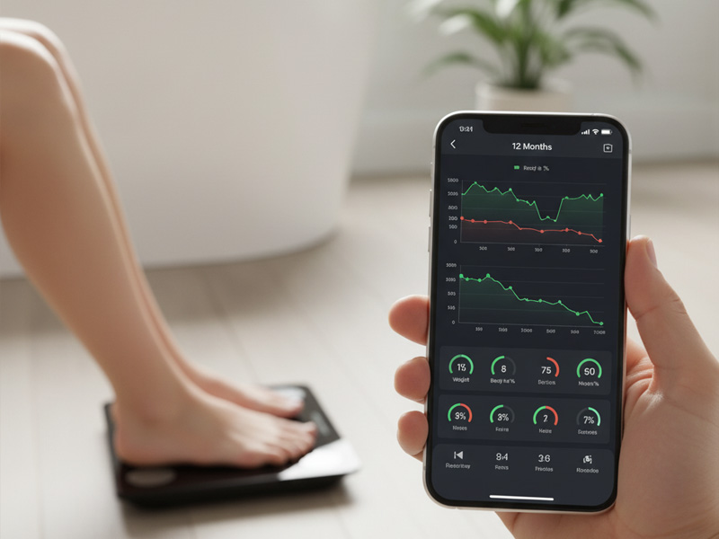 ترازوهای هوشمند و تحلیل روند تغییرات بدن در طول زمان ترازوهای هوشمند و تحلیل روند تغییرات بدن در طول زمان