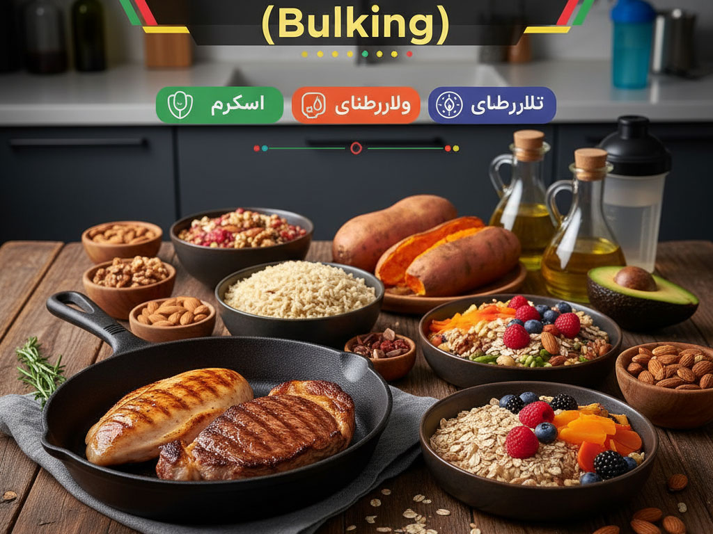 راهنمای تغذیه در دوران حجم‌گیری (Bulking)