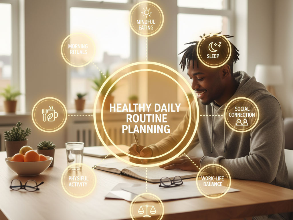 برنامهریزی برای ایجاد یک برنامه روزانه سالم برنامهریزی برای ایجاد یک برنامه روزانه سالم
