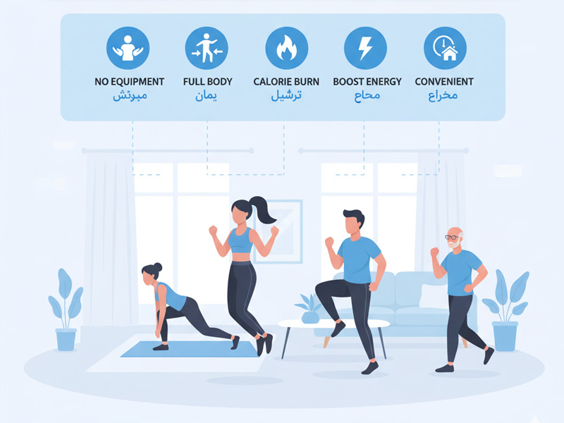 تمرینات هوازی در خانه: بدون نیاز به باشگاه تمرینات هوازی در خانه: بدون نیاز به باشگاه