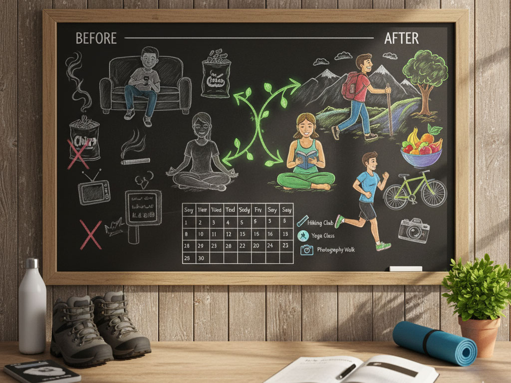 برنامه‌ریزی برای تفریحات سالم و جایگزین عادات ناسالم