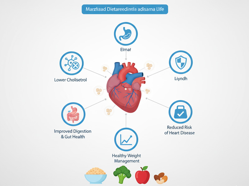 اهمیت مصرف فیبر در رژیم غذایی برای قلب سالم اهمیت مصرف فیبر در رژیم غذایی برای قلب سالم