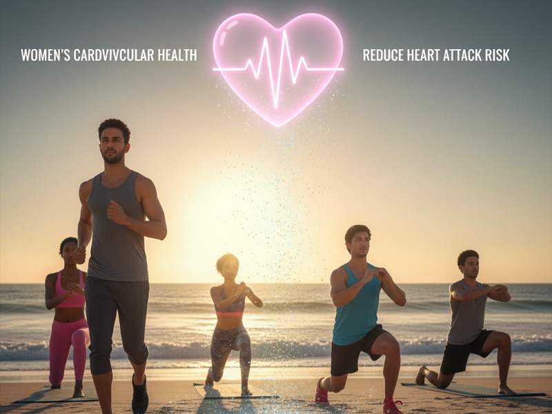 تمرینات ورزشی برای کاهش خطر سکته قلبی در زنان تمرینات ورزشی برای کاهش خطر سکته قلبی در زنان