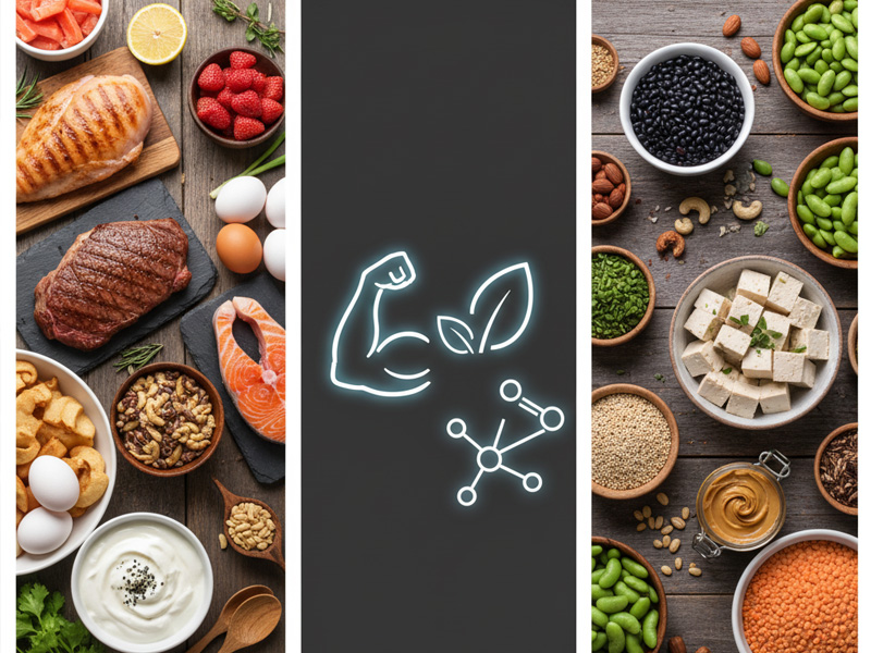 بهترین منابع پروتئین حیوانی و گیاهی برای ورزشکاران