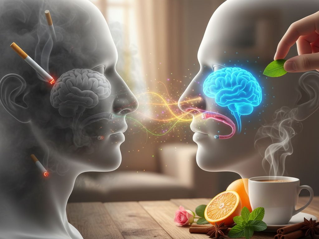 تأثیر ترک سیگار بر بهبود حس بویایی در بزرگسالان تأثیر ترک سیگار بر بهبود حس بویایی در بزرگسالان